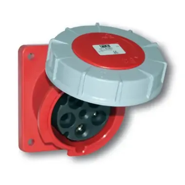 Ổ cắm âm dạng thẳng 125A 5P 400V 6H kín PCE F345-6
