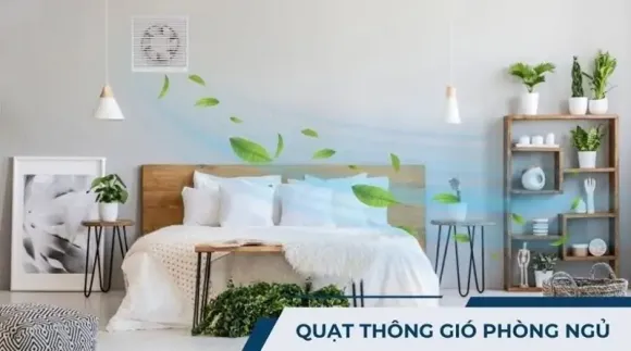 Có nên lắp quạt thông gió cho phòng ngủ máy lạnh hiện nay?