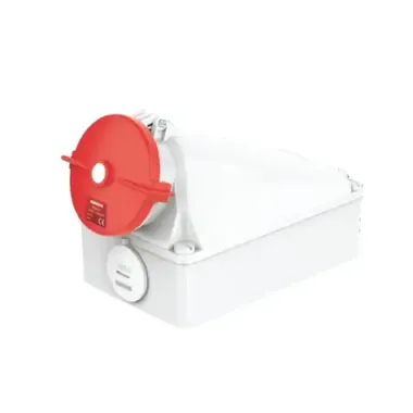 Ổ cắm gắn âm dạng nghiêng 16A-3P- 230V- 6H-IP44 Nanoco NIS413-6