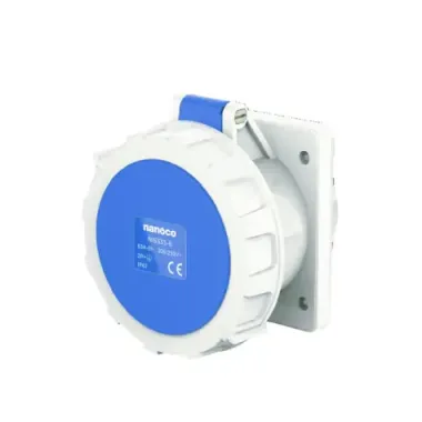 Ổ cắm gắn âm dạng thẳng 63A-3P- 230V- 6H-IP67 Nanoco NIS333-6