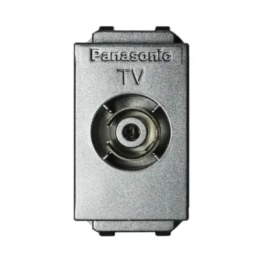 Ổ cắm tivi màu xám ánh kim Panasonic WEV2501MYH