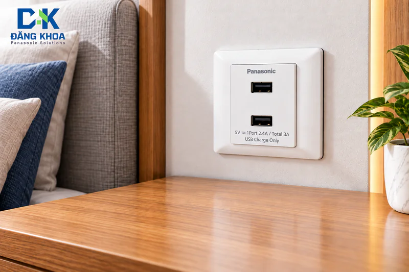 ổ cắm điện Panasonic ch&iacute;nh h&atilde;ng tại Đăng Khoa