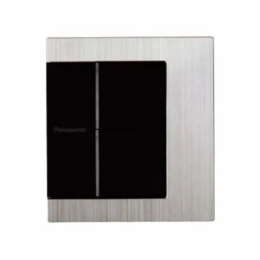 Bộ 2 công tắc có đèn báo GenX chuẩn BS Panasonic WTFBP52562S-1-G