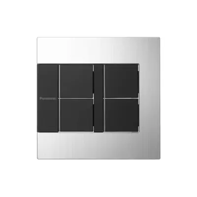Bộ 5 công tắc có đèn báo GenX Panasonic WTEGP55582S-1-G