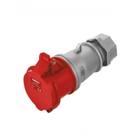 Ổ cắm nối 16A-4P- 400V- 6H-IP44 Nanoco NIS214-6
