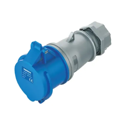 Ổ cắm nối 32A-3P- 230V- 6H-IP44 Nanoco NIS223-6