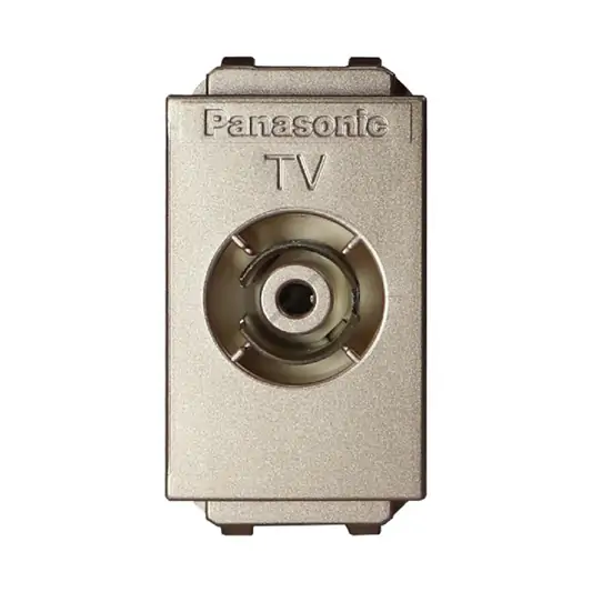  Ổ cắm tivi màu vàng ánh kim Panasonic WEV2501MYZ