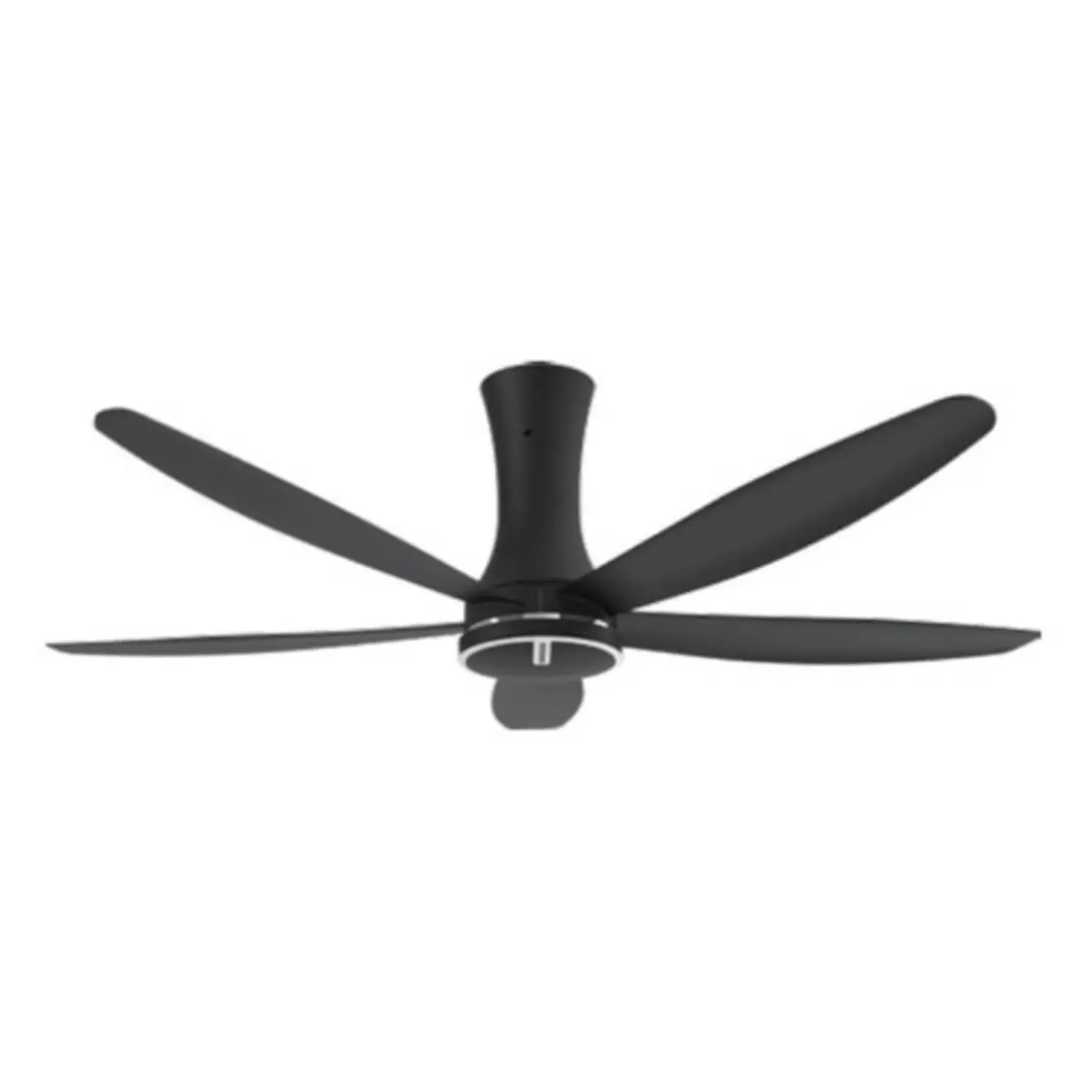 Quạt trần Nanoco 5 cánh DC màu đen ty 23cm, điều khiển từ xa NCF6051-KS 