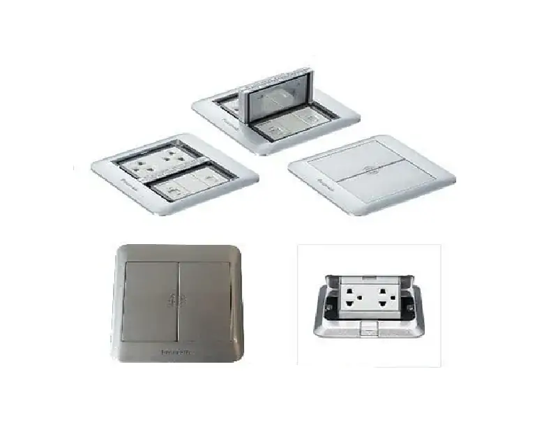 Ổ cắm âm sàn Panasonic cao cấp, an toàn, bền bỉ tại Đăng Khoa